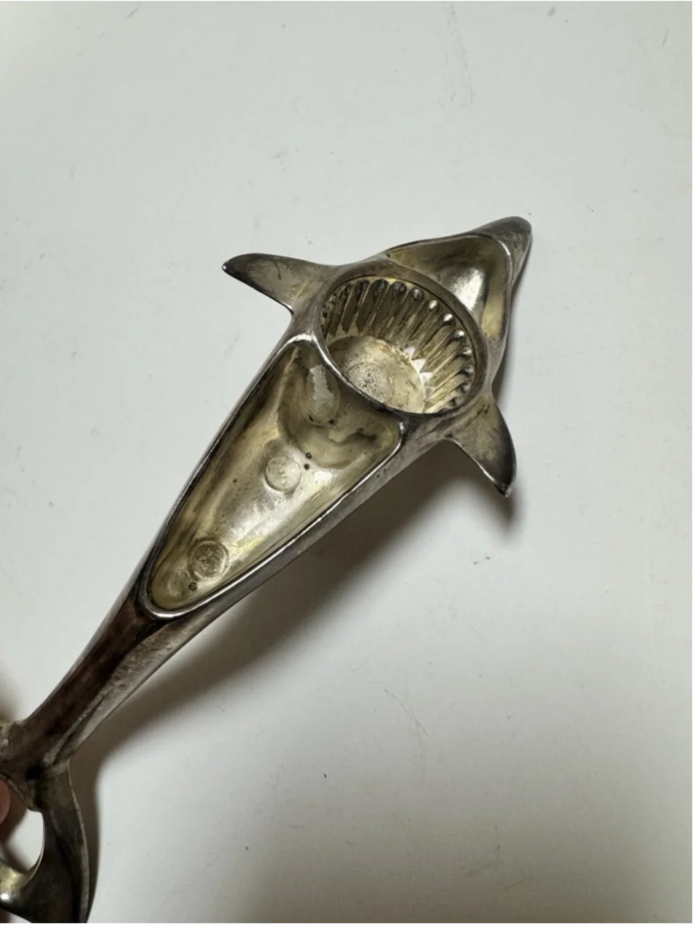 Vintage Silver Plated Dolphin Bottle Opener Cap and Twist 6.5